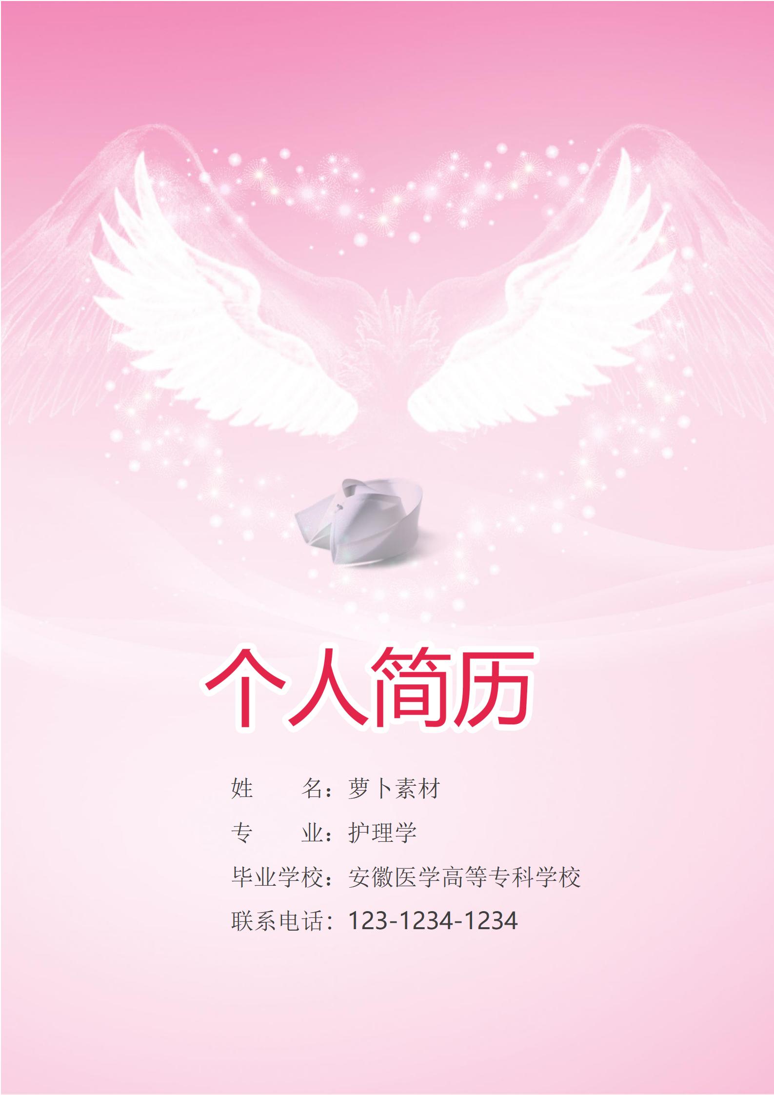 走进医疗世界免费护士4页简历指南