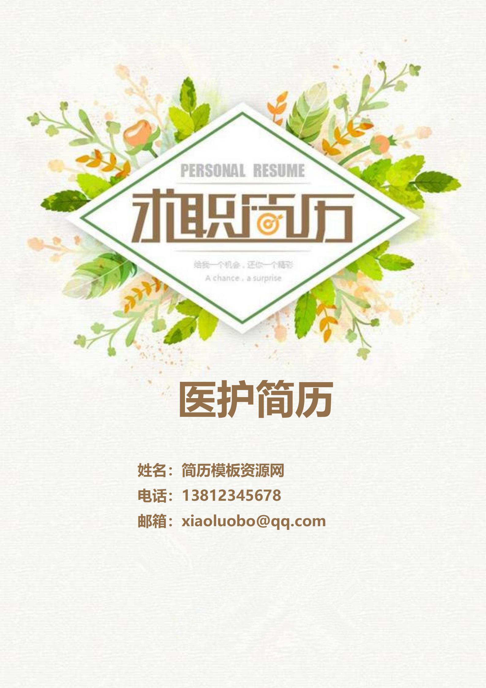突出学术成就的大学生简历模板组合