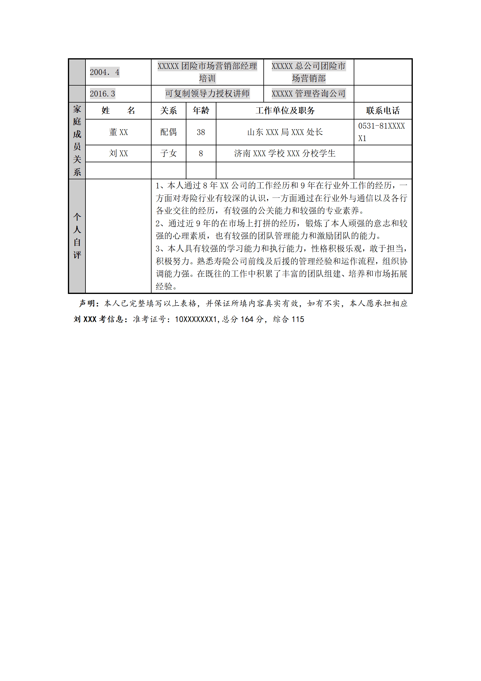 人事人资人力资源管理岗位求职简历模板